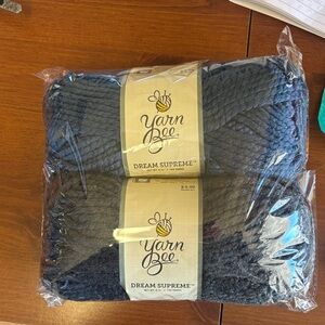 Yarn Bee Dream Supreme Yarn in Blue and Gray